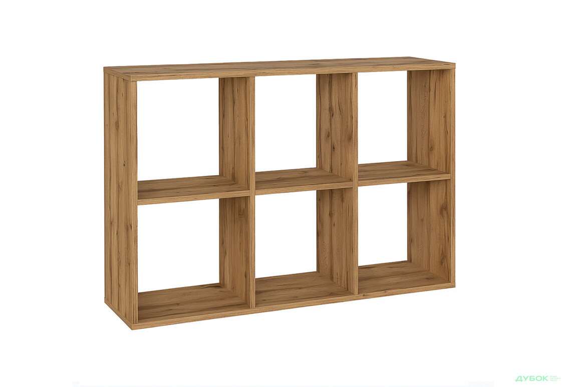 Стелаж Світ Меблів Кубіка 1 107 см, Дуб Аппалачі - Зображення 2 Зображення 2 - Стелаж Світ Меблів Кубіка 1 107 см, Дуб Аппалачі