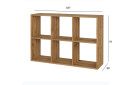 Стелаж Світ Меблів Кубіка 1 107 см, Дуб Аппалачі - Зображення 3 Зображення 3 - Стелаж Світ Меблів Кубіка 1 107 см, Дуб Аппалачі