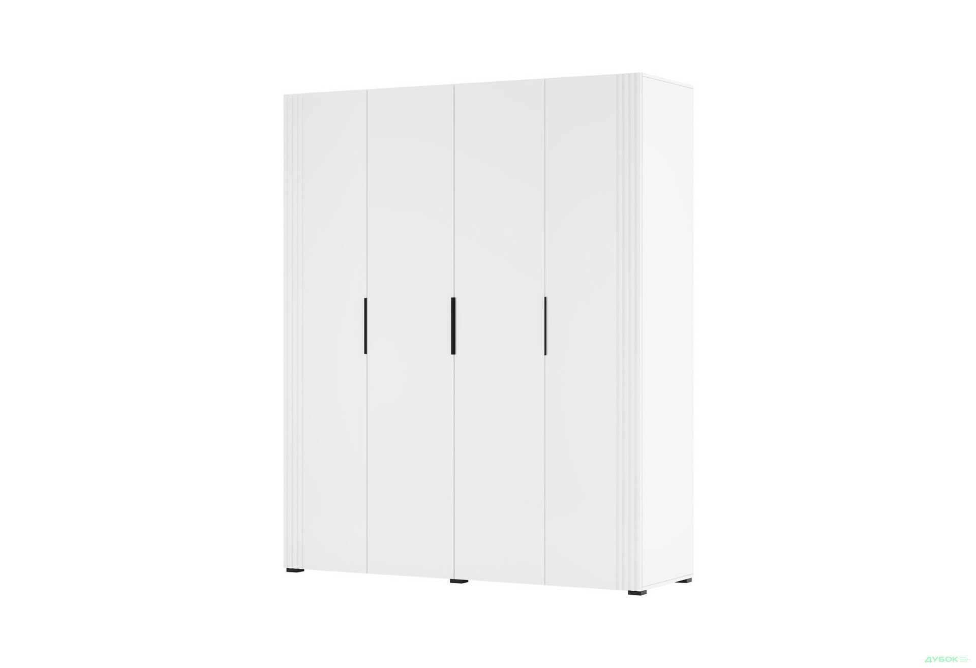 Шафа Світ Меблів Амелія 4-дверна 180 см, біла - Зображення 1 Зображення 1 - Шафа Світ Меблів Амелія 4-дверна 180 см, біла