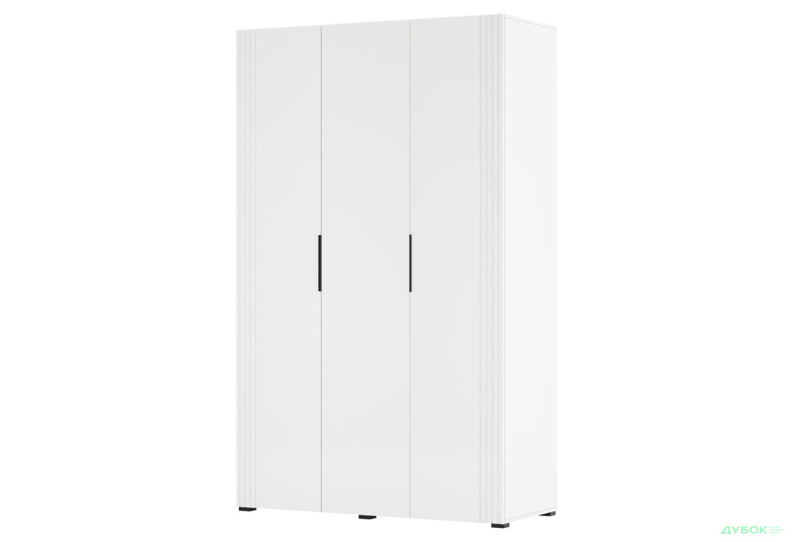 Шафа Світ Меблів Амелія 3-дверна 120 см, біла - Зображення 1 Зображення 1 - Шафа Світ Меблів Амелія 3-дверна 120 см, біла