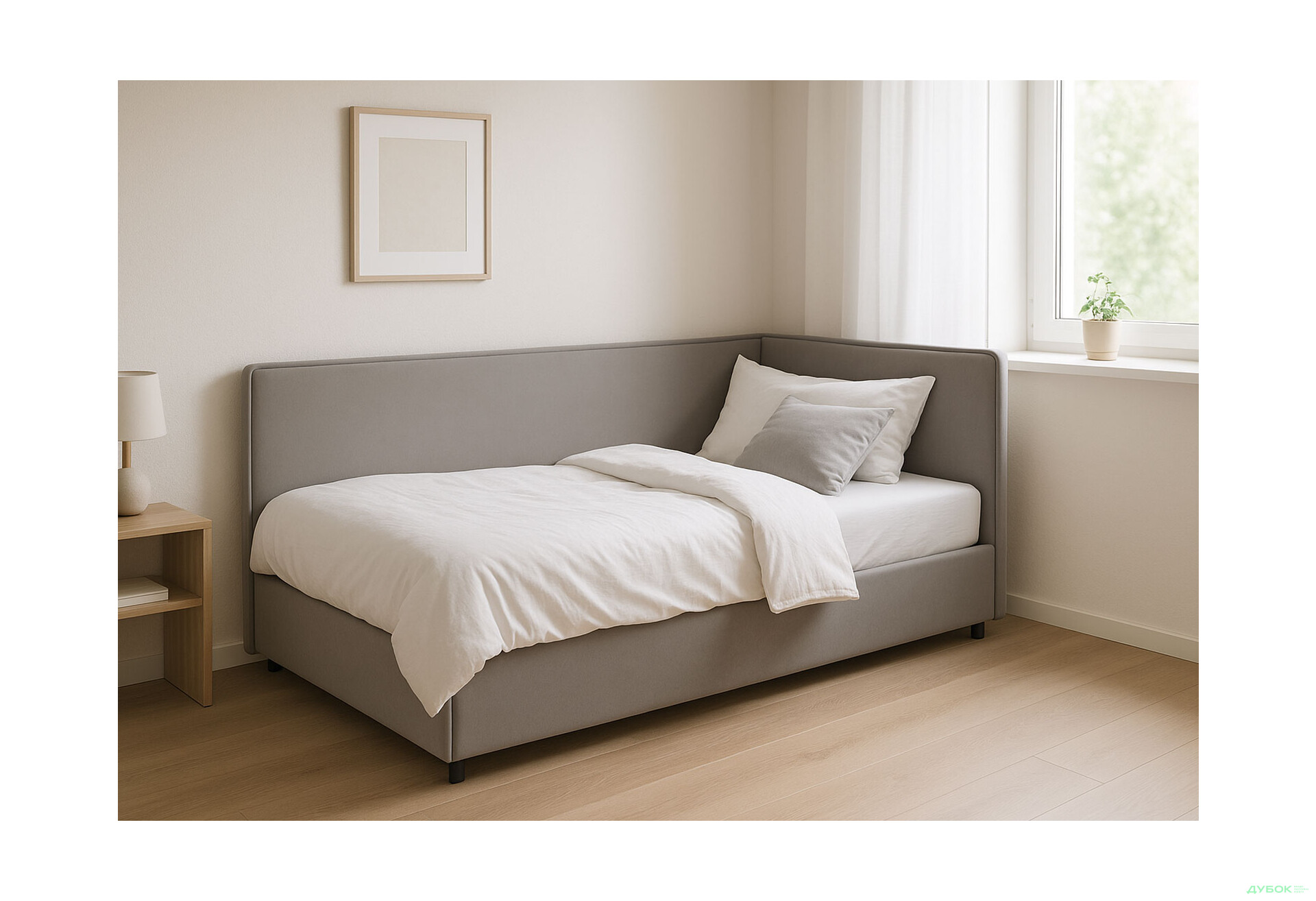 Ліжко-подіум Vika Онікс 90х200 підйомне з матрацом - Зображення 3 Зображення 3 - Ліжко-подіум Vika Онікс 90х200 підйомне з матрацом