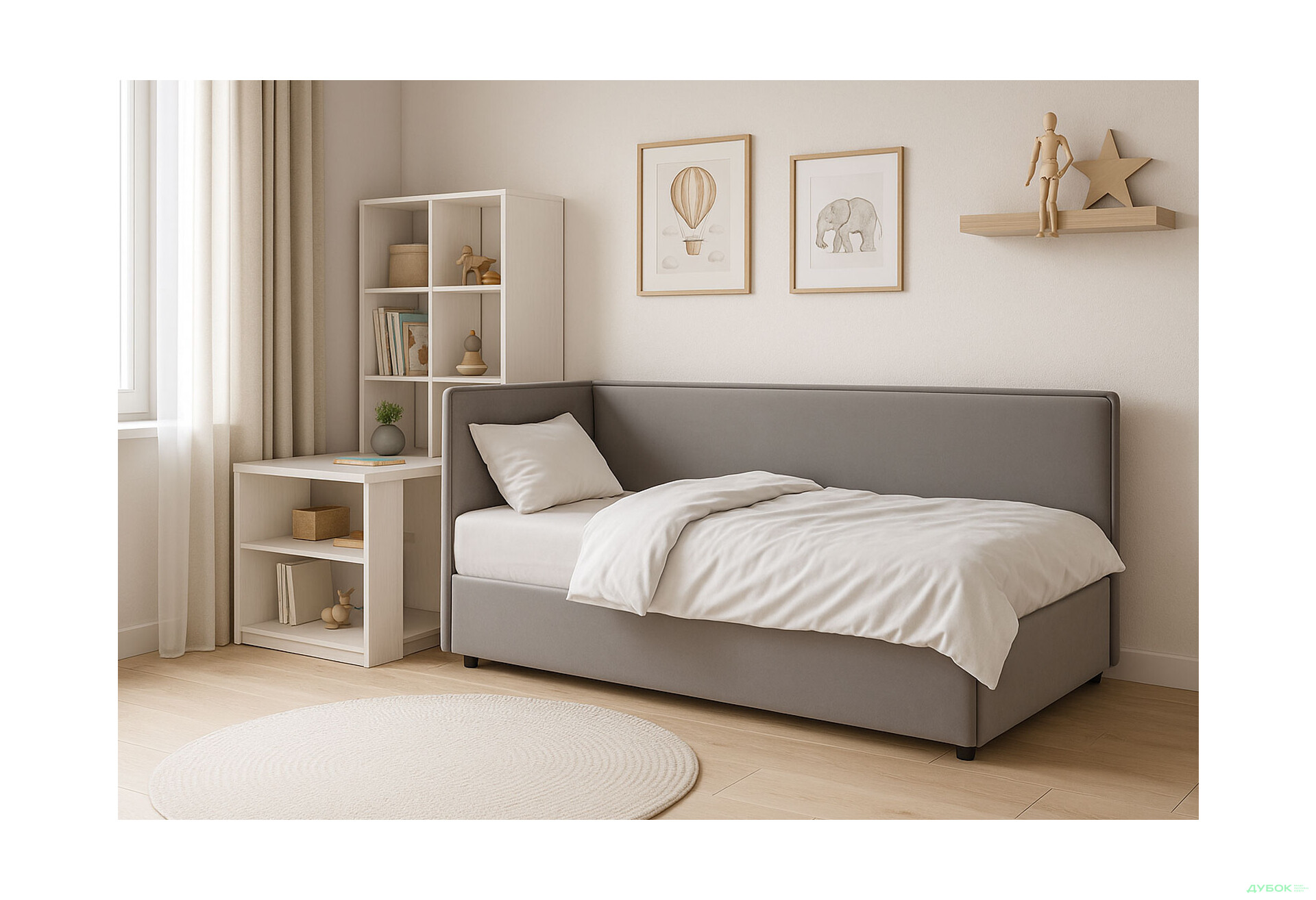 Ліжко-подіум Vika Онікс 90х200 підйомне з матрацом - Зображення 2 Зображення 2 - Ліжко-подіум Vika Онікс 90х200 підйомне з матрацом