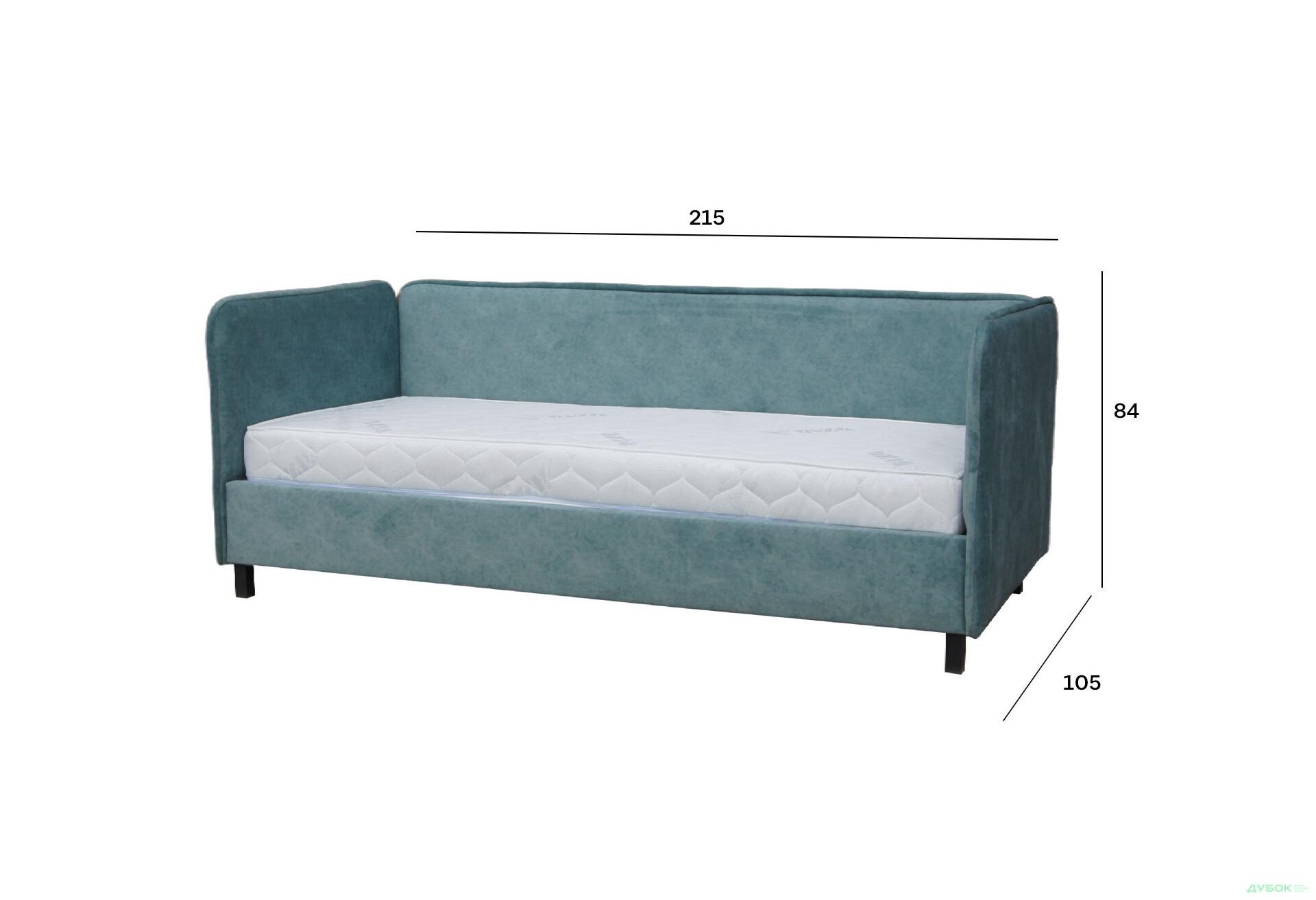 Ліжко-подіум Vika Агат 90х200 підйомне з матрацом - Зображення 6 Зображення 6 - Ліжко-подіум Vika Агат 90х200 підйомне з матрацом