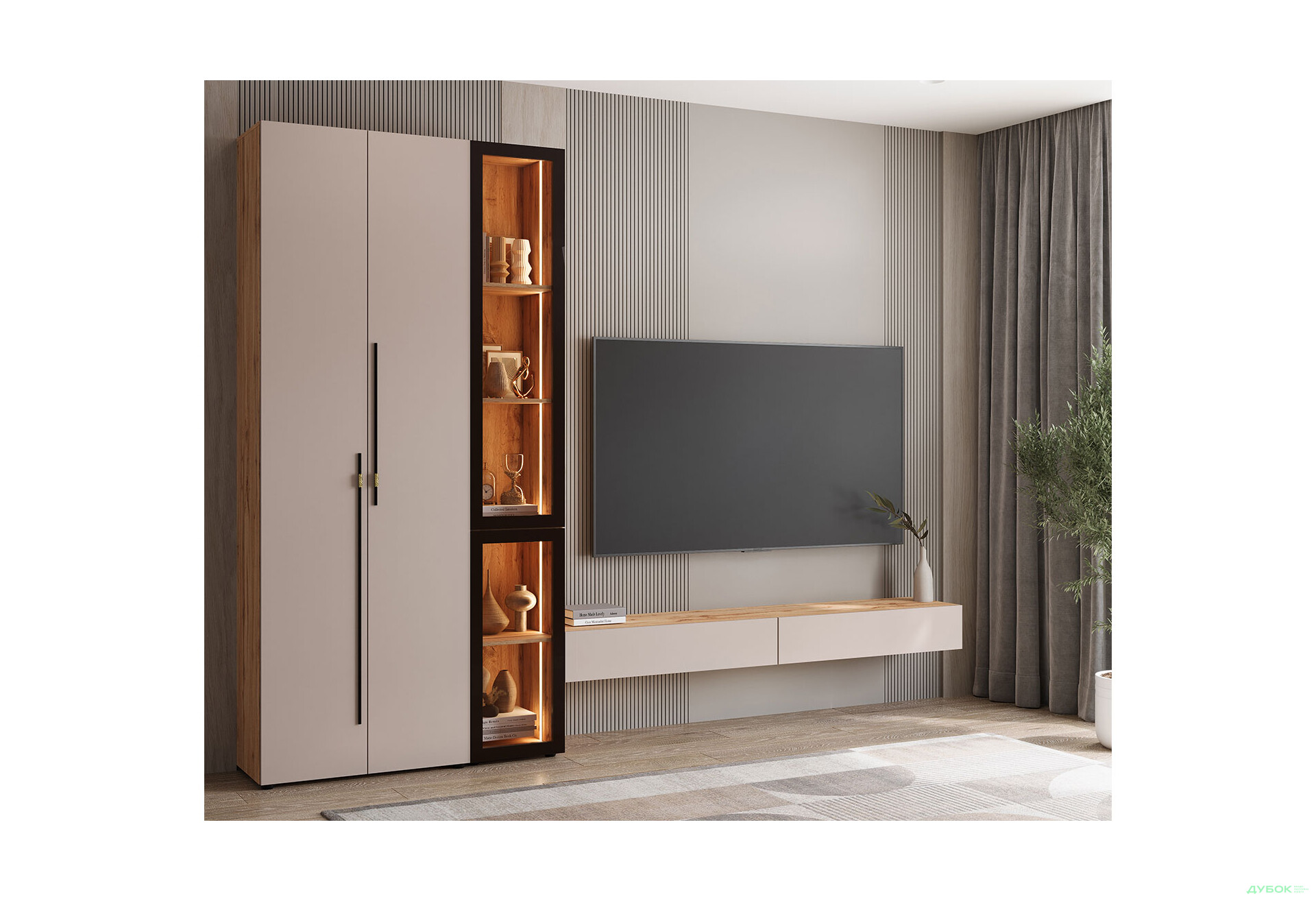 Вітрина Світ Меблів Спейс з підсвіткою 40 см, висота 240 см - Зображення 2 Зображення 2 - Вітрина Світ Меблів Спейс з підсвіткою 40 см, висота 240 см