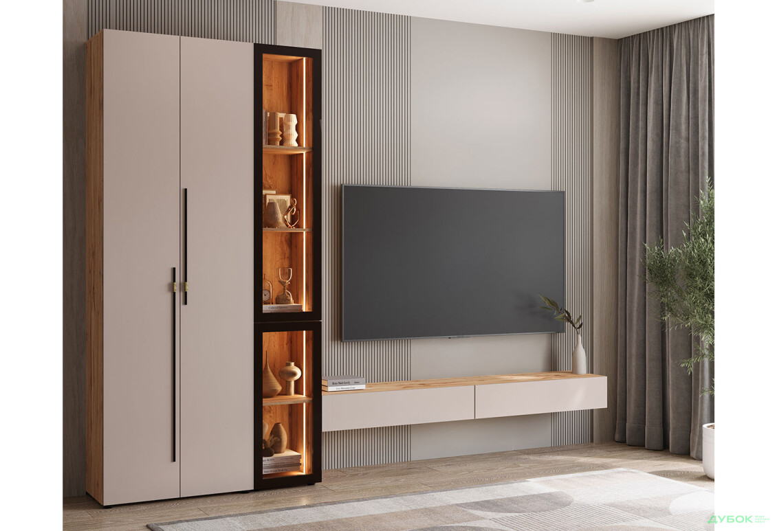 Вітрина Світ Меблів Спейс з підсвіткою 40 см, висота 240 см - Зображення 2 Зображення 2 - Вітрина Світ Меблів Спейс з підсвіткою 40 см, висота 240 см