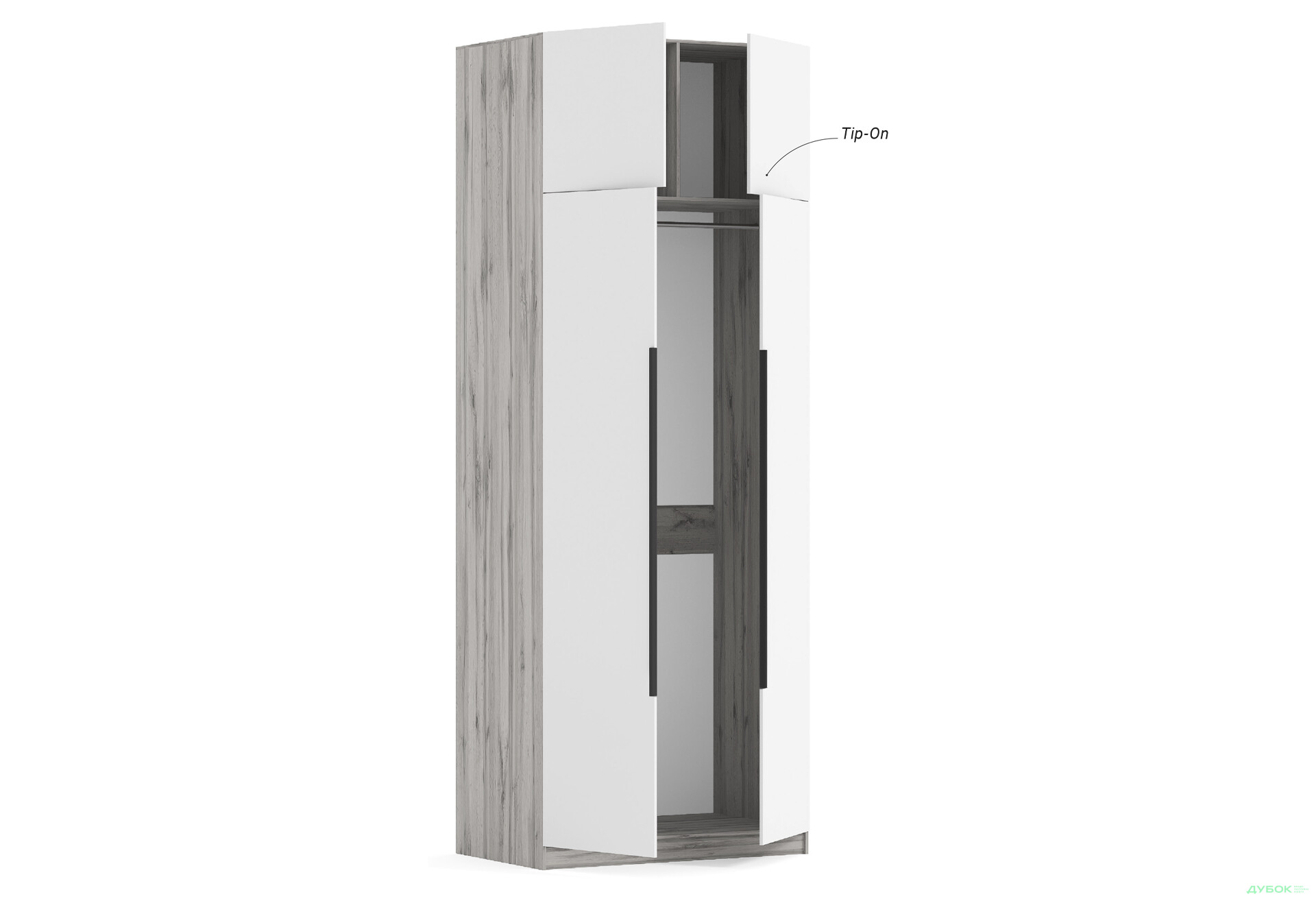 Шафа Київський стандарт Вітальня Лайн Елегант М 4-дверна 92 см Сіра лава / Ніагара мат - Зображення 5 Зображення 5 - Шафа Київський стандарт Вітальня Лайн Елегант М 4-дверна 92 см Сіра лава / Ніагара мат