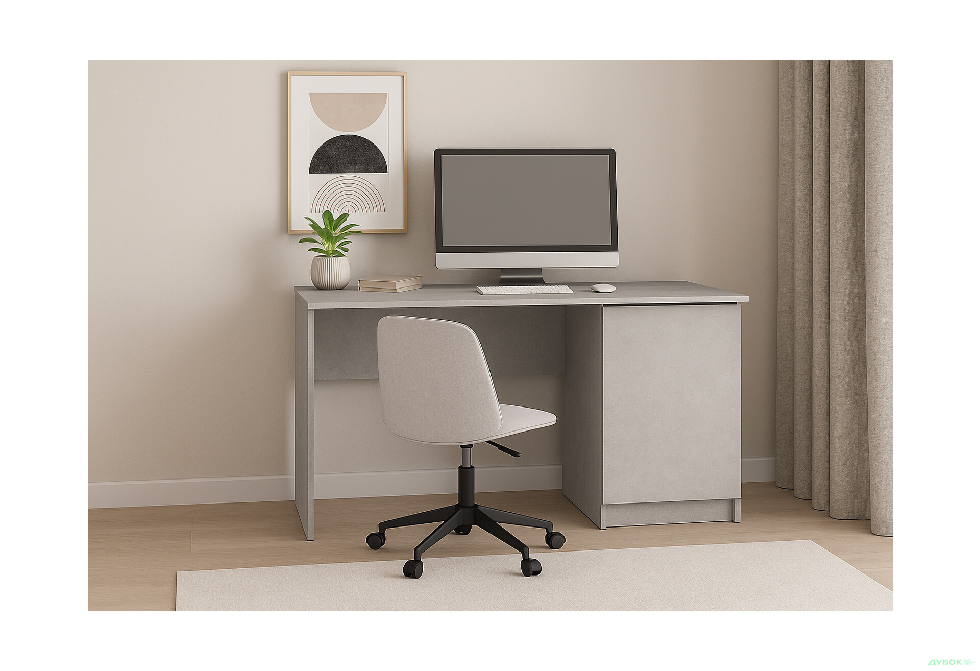 Стол письменный Киевский стандарт КС 11 с тумбой 120x58 см - Изображение 7 Изображение 7 - Стол письменный Киевский стандарт КС 11 с тумбой 120x58 см