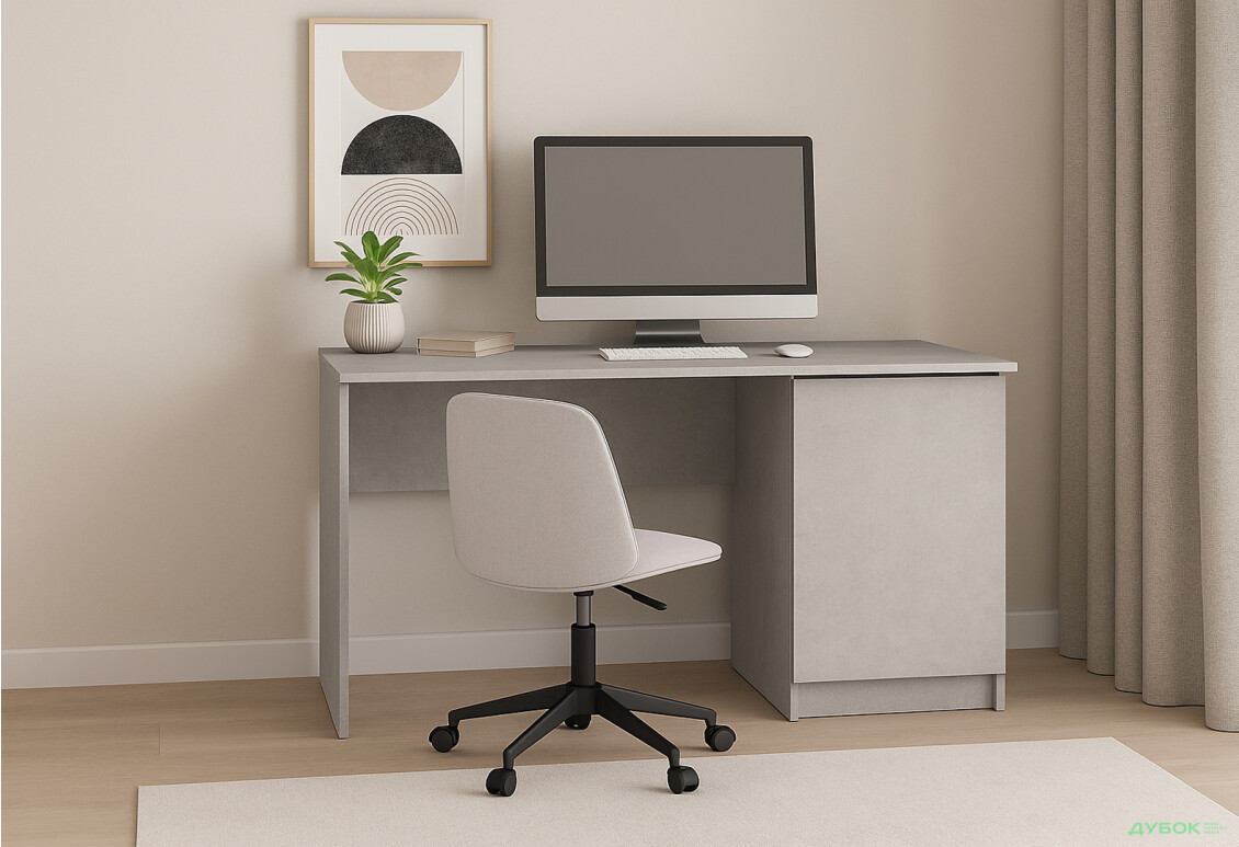 Стол письменный Киевский стандарт КС 11 с тумбой 120x58 см - Изображение 7 Изображение 7 - Стол письменный Киевский стандарт КС 11 с тумбой 120x58 см