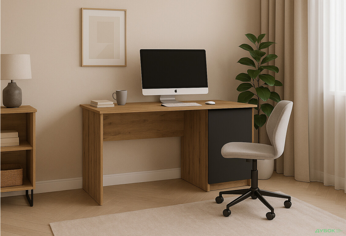 Стол письменный Киевский стандарт КС 11 с тумбой 120x58 см - Изображение 8 Изображение 8 - Стол письменный Киевский стандарт КС 11 с тумбой 120x58 см