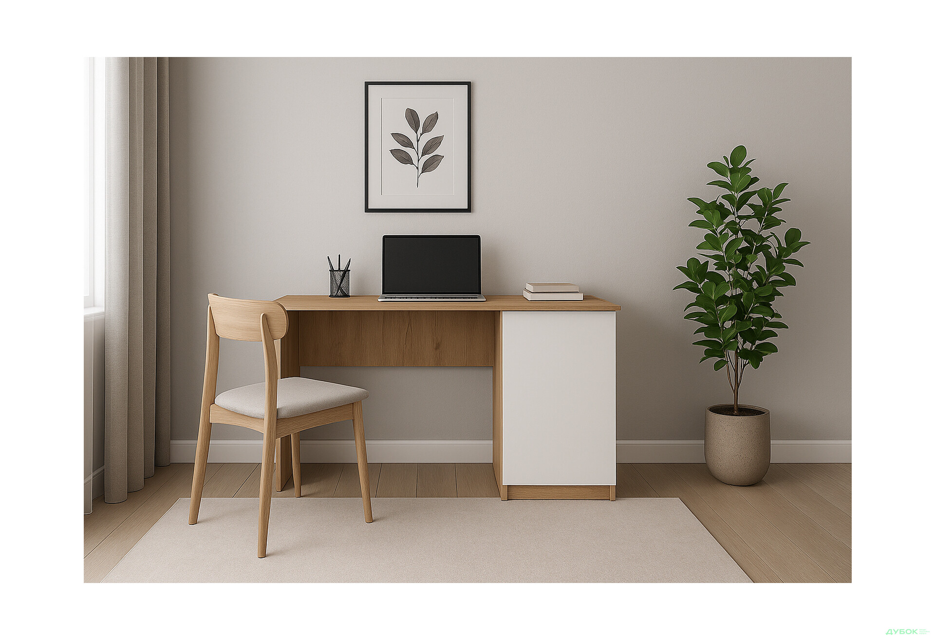 Стол письменный Киевский стандарт КС 11 с тумбой 120x58 см - Изображение 9 Изображение 9 - Стол письменный Киевский стандарт КС 11 с тумбой 120x58 см