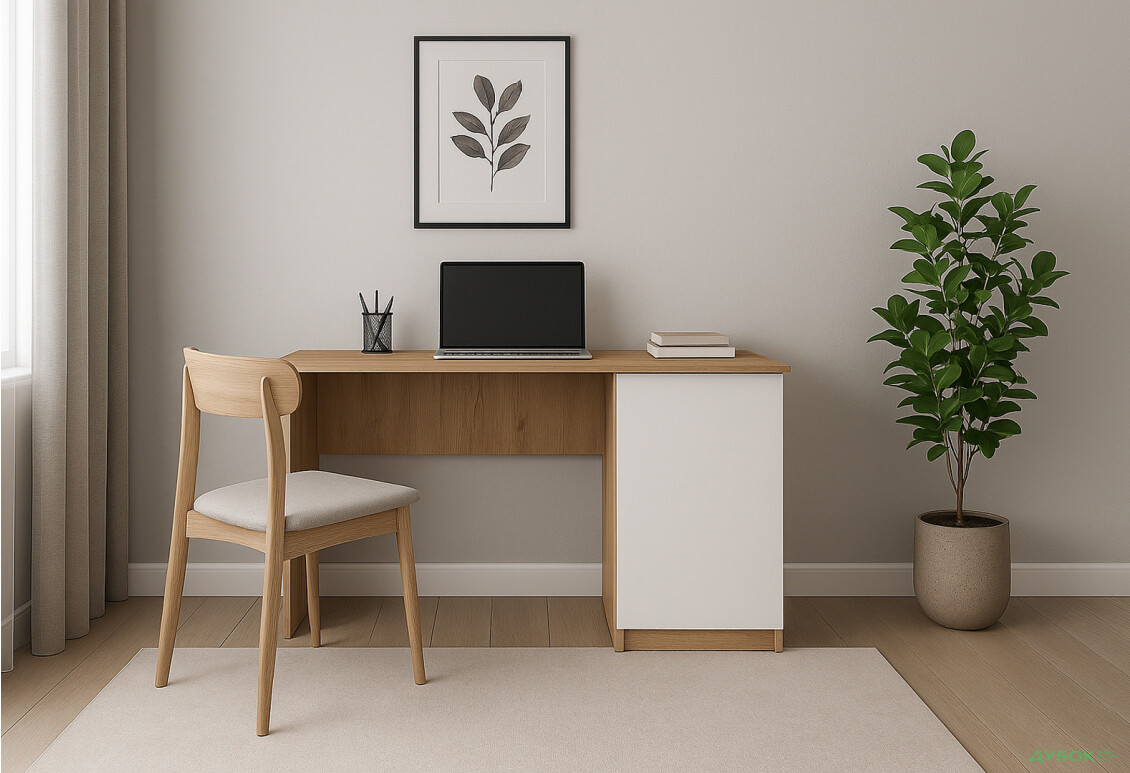 Стол письменный Киевский стандарт КС 11 с тумбой 120x58 см - Изображение 9 Изображение 9 - Стол письменный Киевский стандарт КС 11 с тумбой 120x58 см