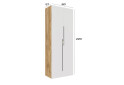 Шкаф Svit Mebliv Спейс двухдверная со штанкой и полками 80х220х57 см, дуб аппалачи / нимфея альба - Изображение 3 Изображение 3 - Шкаф Svit Mebliv Спейс двухдверная со штанкой и полками 80х220х57 см, дуб аппалачи / нимфея альба
