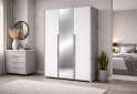 Зображення 3 - Шафа Світ Меблів Алекса 3-дверна з дзеркалом 120 см Ательє світлий / Німфеа альба