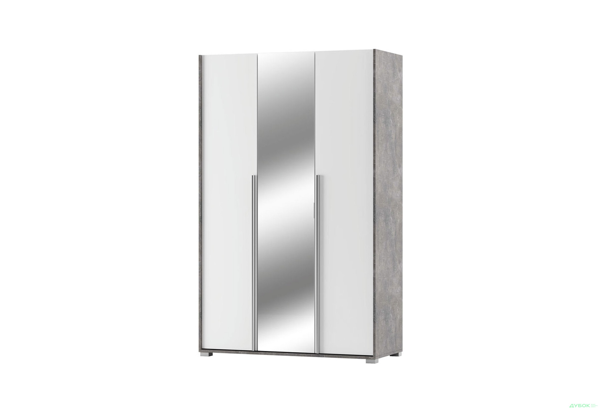 Шафа Світ Меблів Алекса 3-дверна з дзеркалом 120 см Ательє світлий / Німфеа альба - Зображення 1 Зображення 1 - Шафа Світ Меблів Алекса 3-дверна з дзеркалом 120 см Ательє світлий / Німфеа альба