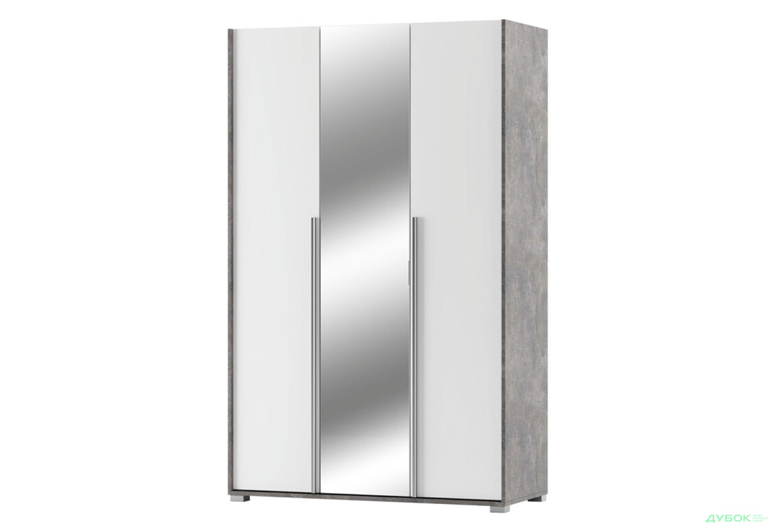 Шафа Світ Меблів Алекса 3-дверна з дзеркалом 120 см Ательє світлий / Німфеа альба - Зображення 1 Зображення 1 - Шафа Світ Меблів Алекса 3-дверна з дзеркалом 120 см Ательє світлий / Німфеа альба