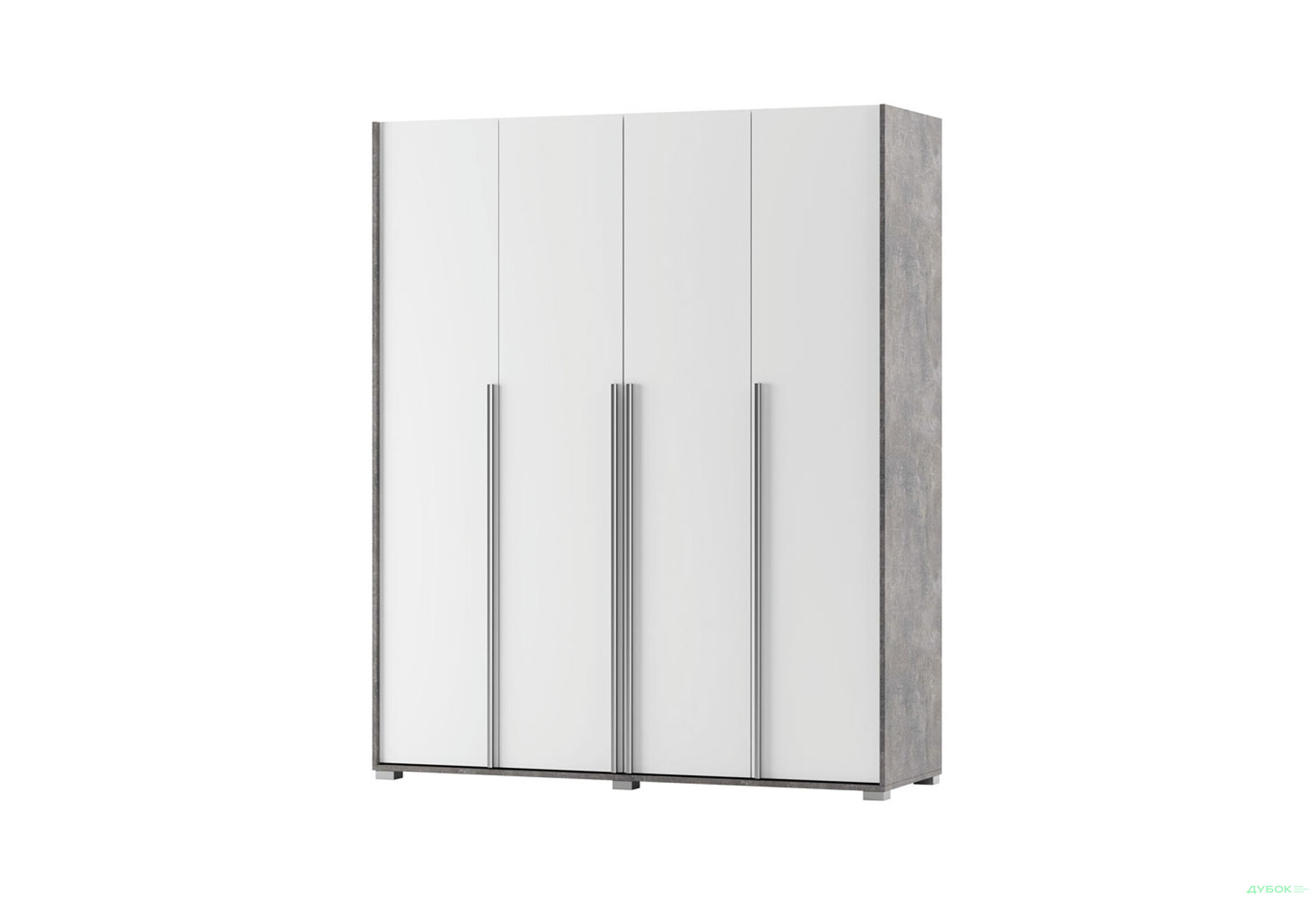 Шафа Світ Меблів Алекса 4-дверна 180 см Ательє світлий / Німфеа альба - Зображення 1 Зображення 1 - Шафа Світ Меблів Алекса 4-дверна 180 см Ательє світлий / Німфеа альба