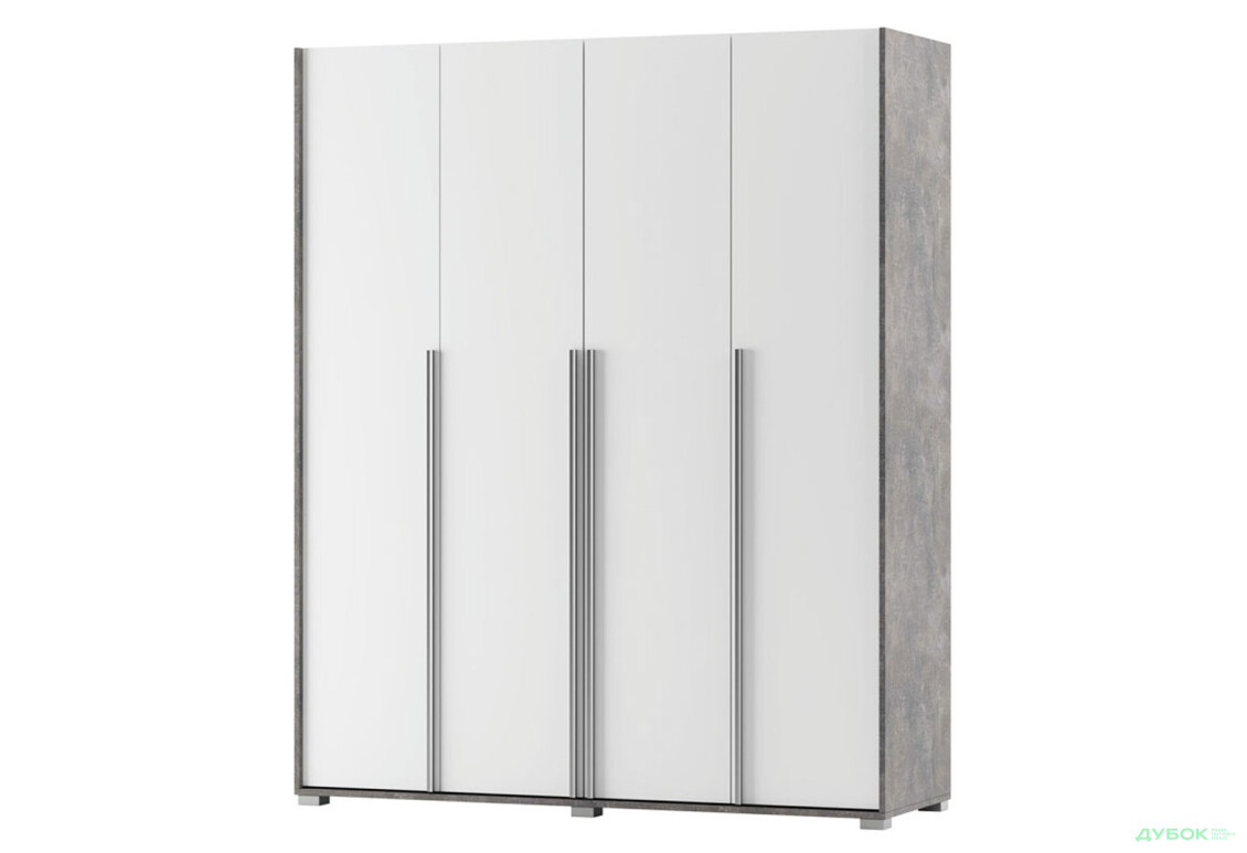 Шафа Світ Меблів Алекса 4-дверна 180 см Ательє світлий / Німфеа альба - Зображення 1 Зображення 1 - Шафа Світ Меблів Алекса 4-дверна 180 см Ательє світлий / Німфеа альба