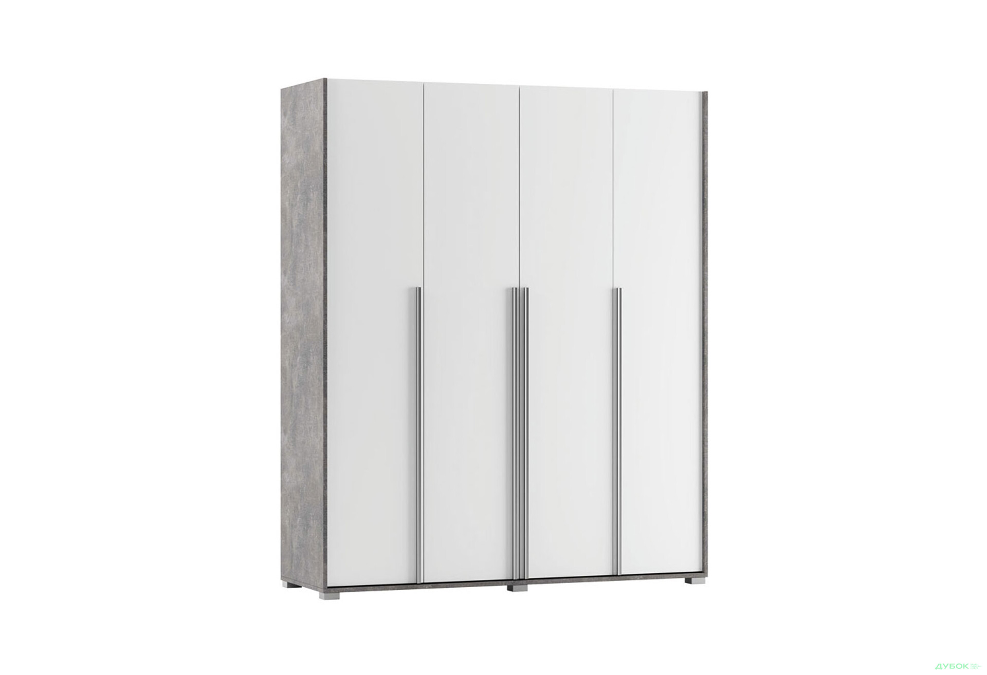 Шафа Світ Меблів Алекса 4-дверна 180 см Ательє світлий / Німфеа альба - Зображення 3 Зображення 3 - Шафа Світ Меблів Алекса 4-дверна 180 см Ательє світлий / Німфеа альба