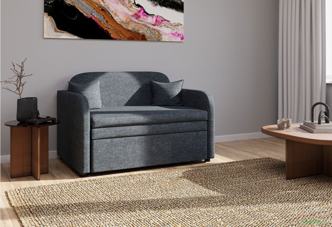 Диван UMa Бамбини 127x83 см, Soro 97 (темно-серый) - Изображение 2 Изображение 2 - Диван UMa Бамбини 127x83 см, Soro 97 (темно-серый)