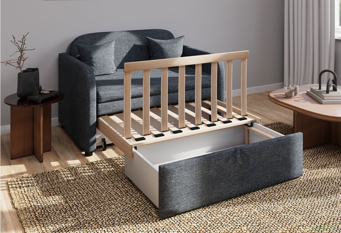 Диван UMa Бамбини 127x83 см, Soro 97 (темно-серый) - Изображение 4 Изображение 4 - Диван UMa Бамбини 127x83 см, Soro 97 (темно-серый)