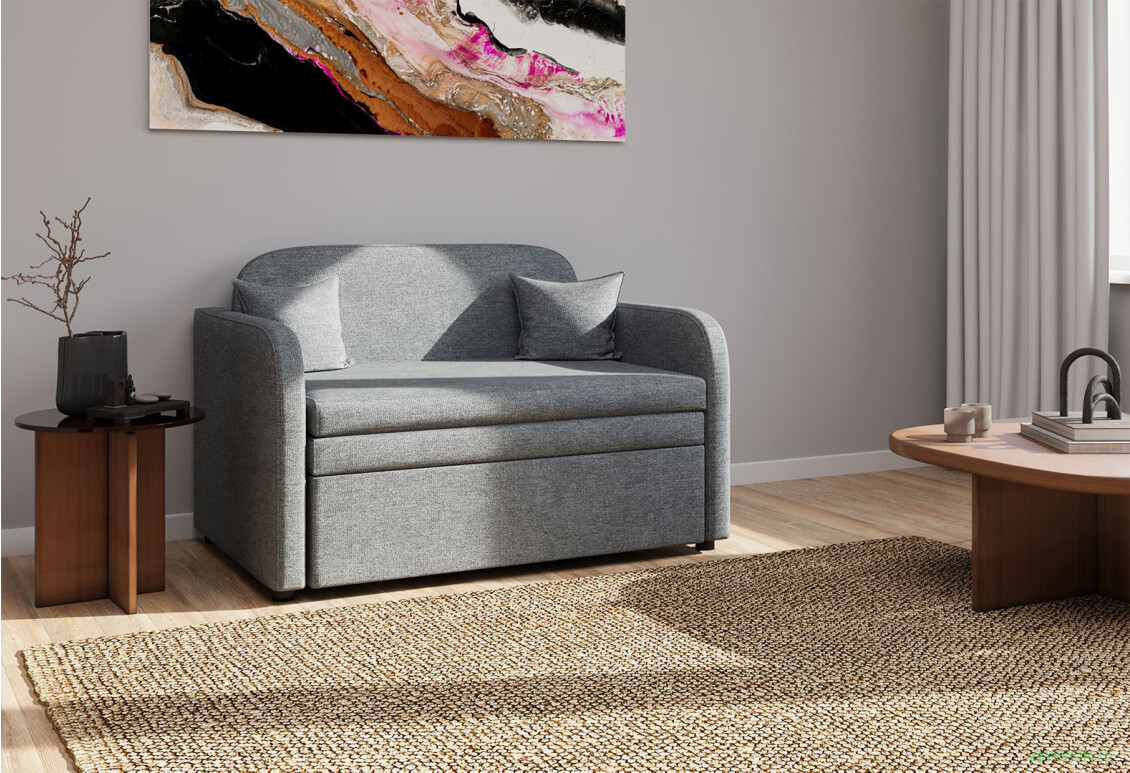 Диван UMa Бамбіні 127x83 см, Soro 93 (сірий) - Зображення 2 Зображення 2 - Диван UMa Бамбіні 127x83 см, Soro 93 (сірий)