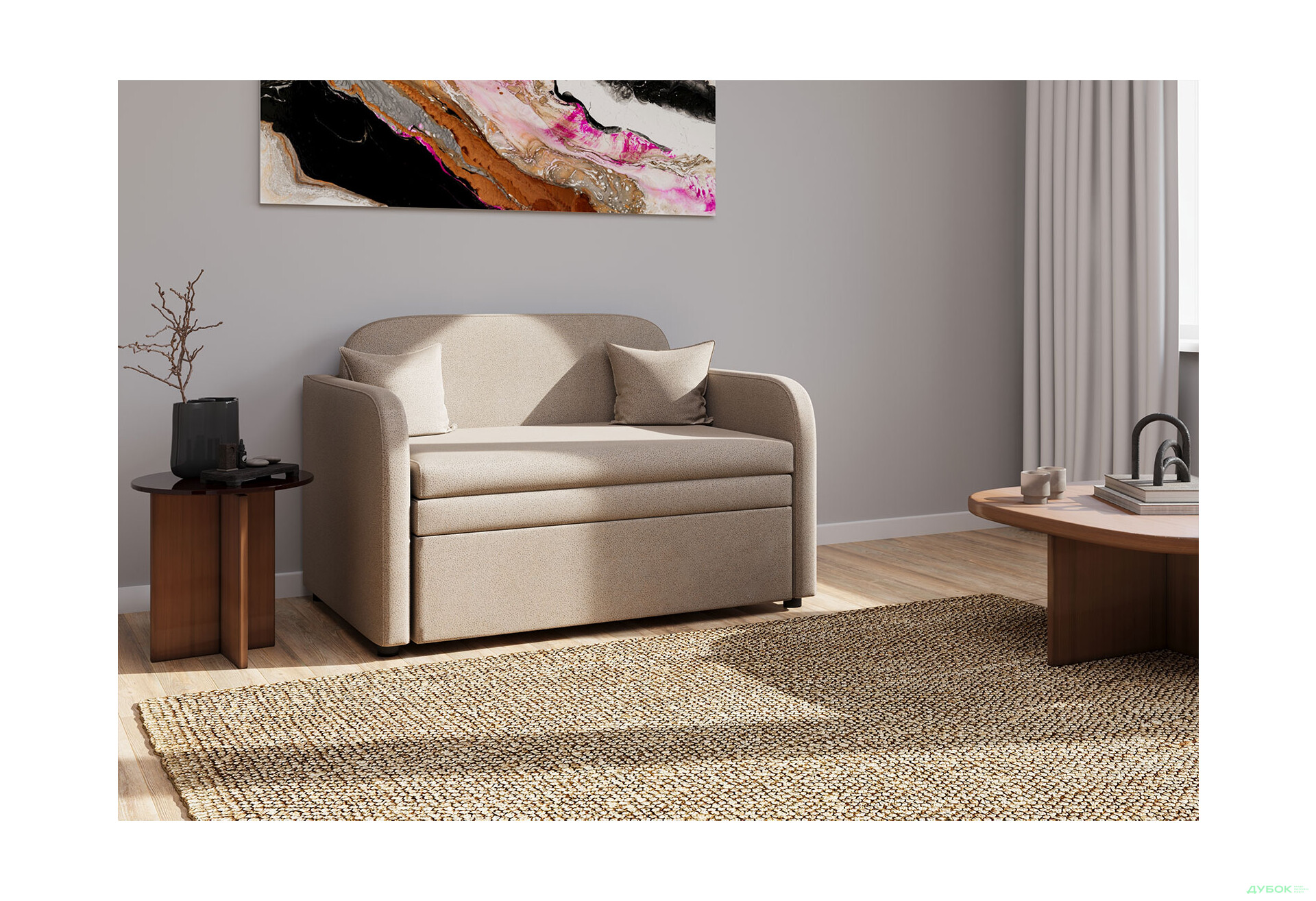 Диван UMa Бамбини 127x83 см, Letto 11 (бежевый) - Изображение 2 Изображение 2 - Диван UMa Бамбини 127x83 см, Letto 11 (бежевый)