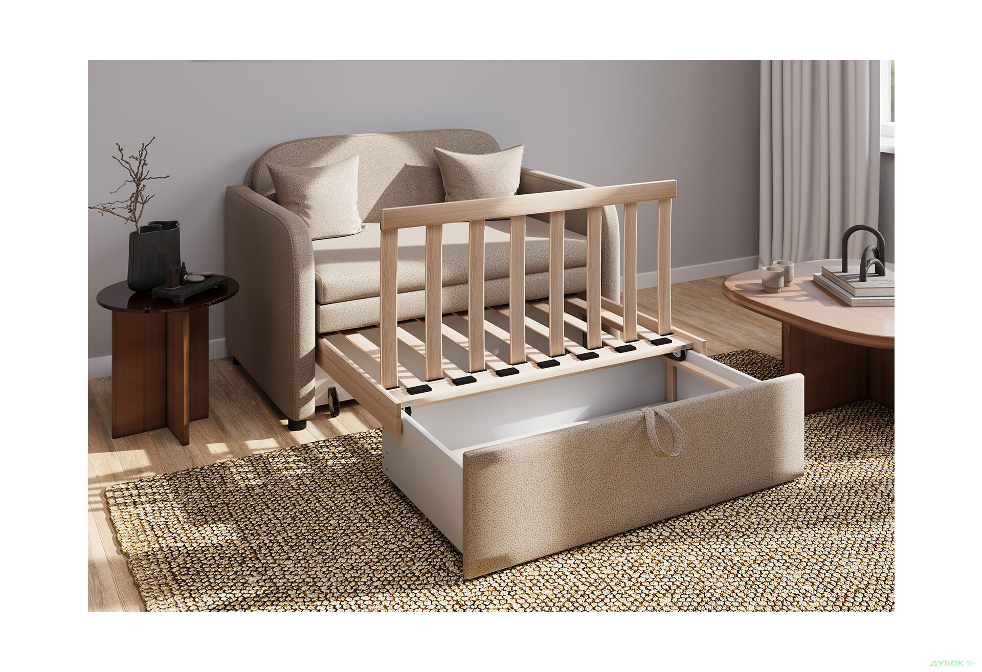 Диван UMa Бамбини 127x83 см, Letto 11 (бежевый) - Изображение 4 Изображение 4 - Диван UMa Бамбини 127x83 см, Letto 11 (бежевый)