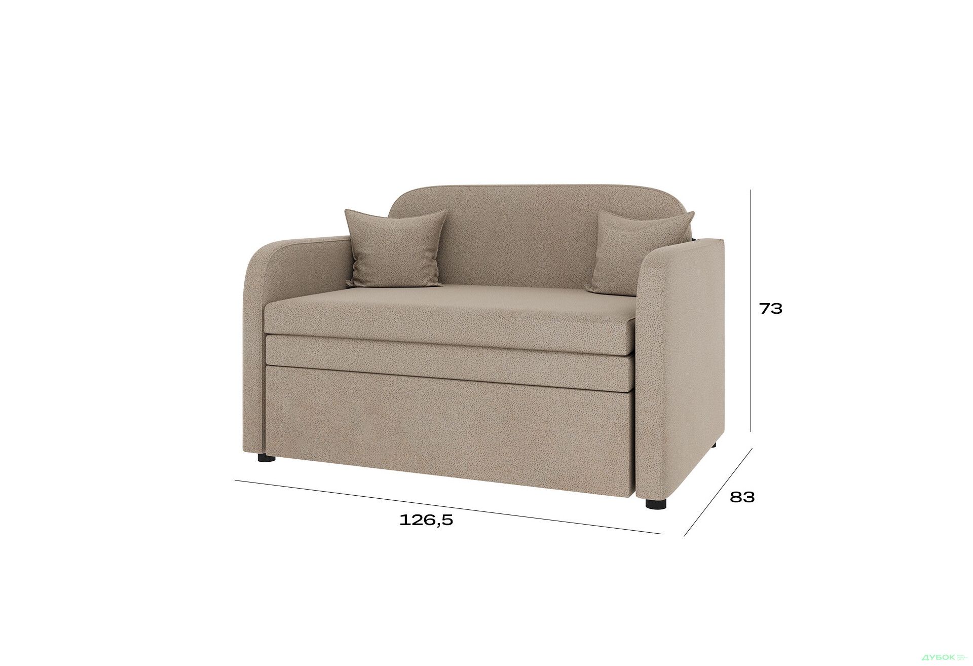 Диван UMa Бамбини 127x83 см, Letto 11 (бежевый) - Изображение 7 Изображение 7 - Диван UMa Бамбини 127x83 см, Letto 11 (бежевый)