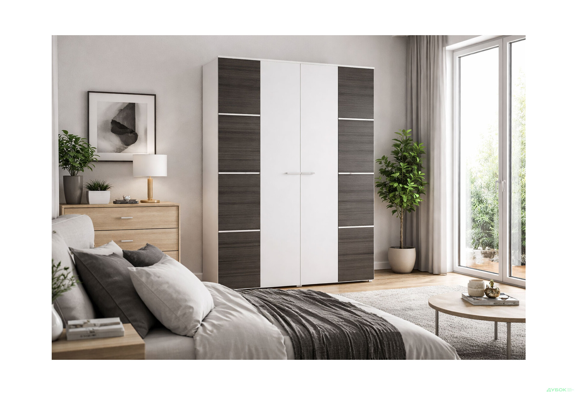 Зображення 2 - Шафа Світ Меблів Круїз 4-дверна 180 см Дакар / Білий