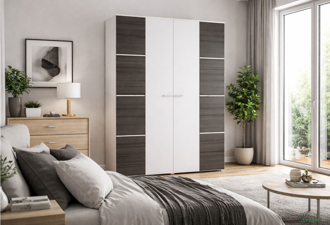 Зображення 2 - Шафа Світ Меблів Круїз 4-дверна 180 см Дакар / Білий