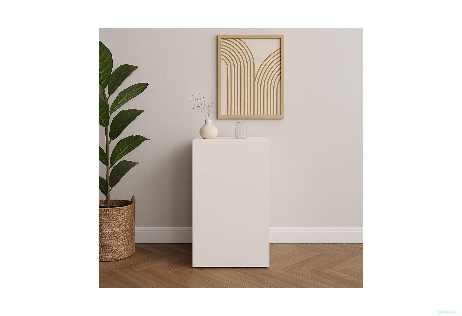 Комод Світ Меблів Спейс однодверний з полицями 40 см, німфея альба - Зображення 2 Зображення 2 - Комод Світ Меблів Спейс однодверний з полицями 40 см, німфея альба