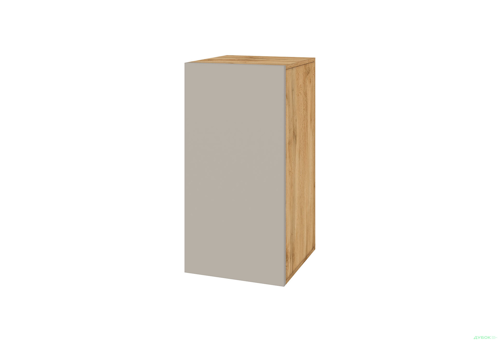 Комод Svit Mebliv Спейс однодверный с полками 40 см, дуб аппалачи / кашемир - Изображение 1 Изображение 1 - Комод Svit Mebliv Спейс однодверный с полками 40 см, дуб аппалачи / кашемир