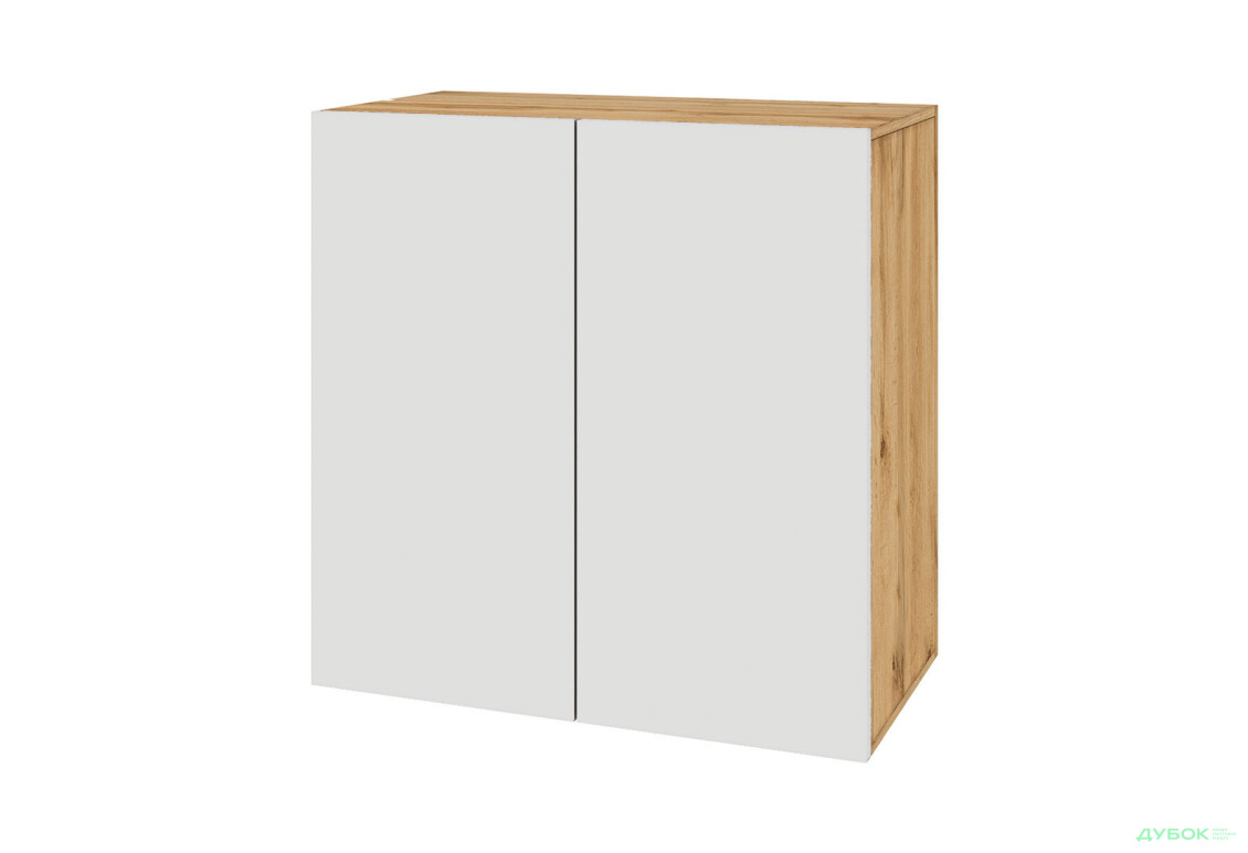 Комод Світ Меблів Спейс дводверний з полицями 80 см, дуб аппалачі / німфея альба - Зображення 1 Зображення 1 - Комод Світ Меблів Спейс дводверний з полицями 80 см, дуб аппалачі / німфея альба