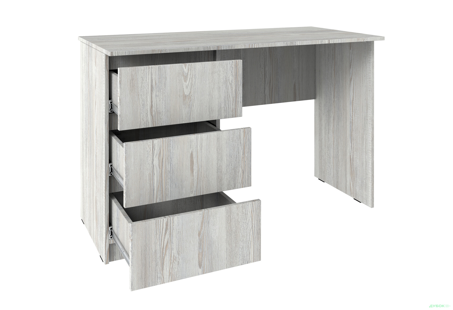 Стол письменный Киевский стандарт КС 12 с 3-мя ящиками левый 120x58 см сосна натти - Изображение 3 Изображение 3 - Стол письменный Киевский стандарт КС 12 с 3-мя ящиками левый 120x58 см сосна натти