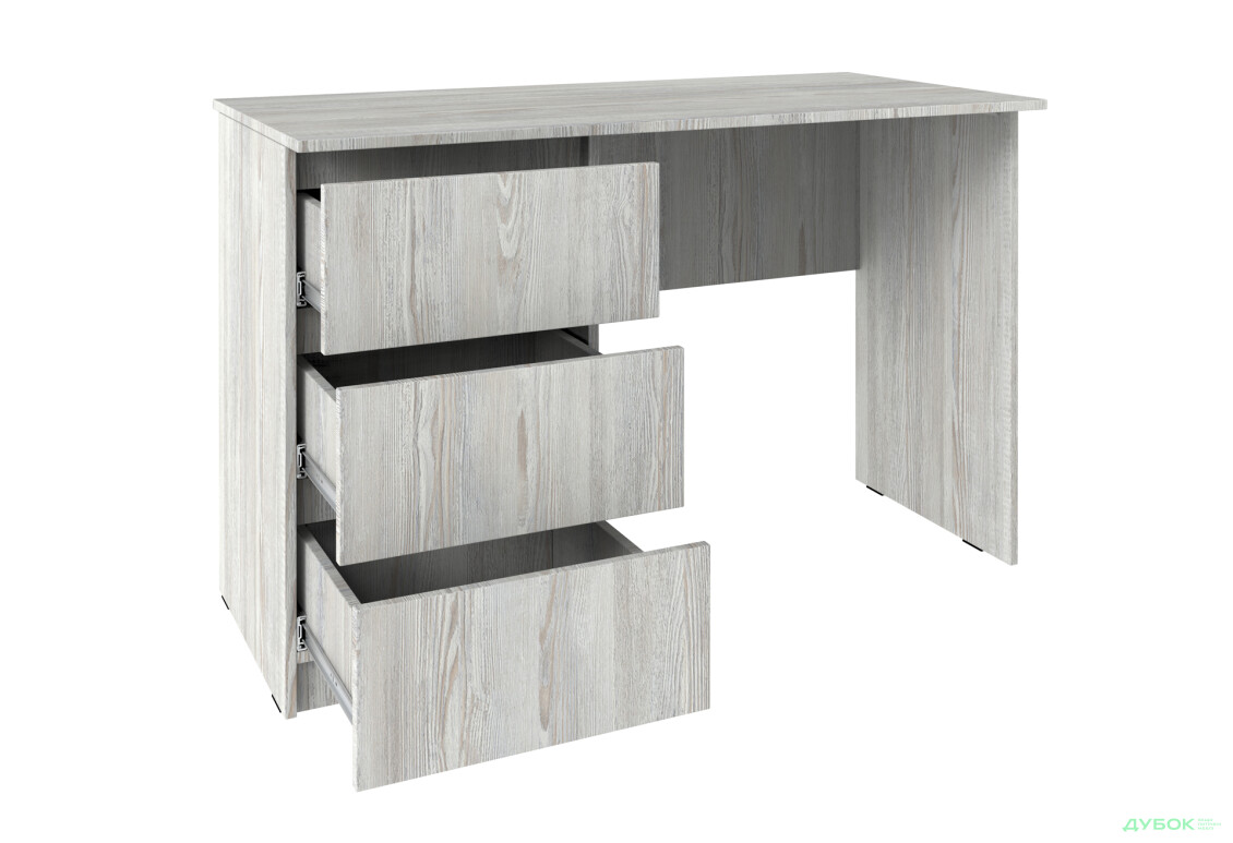 Стол письменный Киевский стандарт КС 12 с 3-мя ящиками левый 120x58 см сосна натти - Изображение 3 Изображение 3 - Стол письменный Киевский стандарт КС 12 с 3-мя ящиками левый 120x58 см сосна натти