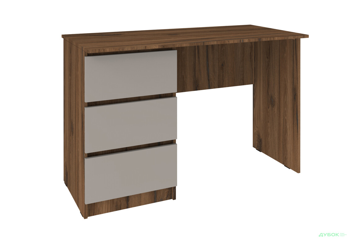 Стол письменный Киевский стандарт КС 12 с 3-мя ящиками левый 120x58 см Дуб ливорно / Кашемир - Изображение 1 Изображение 1 - Стол письменный Киевский стандарт КС 12 с 3-мя ящиками левый 120x58 см Дуб ливорно / Кашемир
