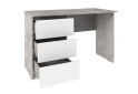 Стол письменный Киевский стандарт КС 12 с 3-мя ящиками левый 120x58 см бетон / нимфея альба - Изображение 3 Изображение 3 - Стол письменный Киевский стандарт КС 12 с 3-мя ящиками левый 120x58 см бетон / нимфея альба