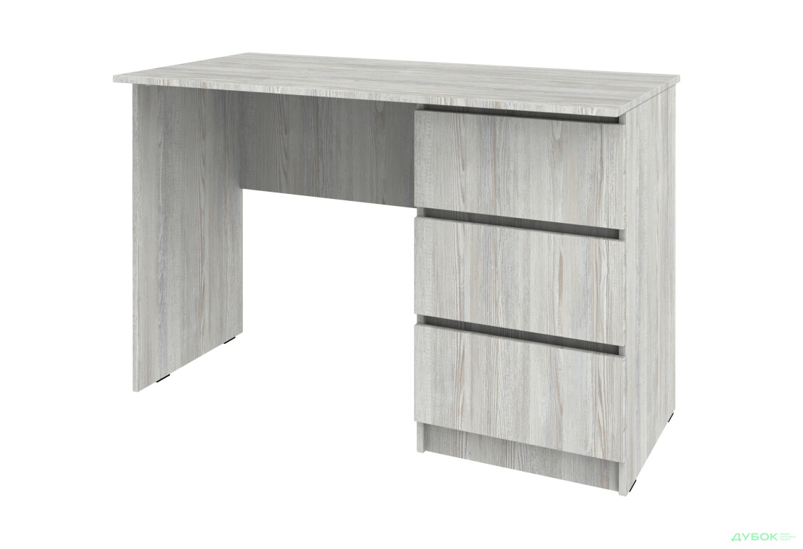 Стіл письмовий Київський стандарт КС 12 з 3-ма шухлядами правий 120x58 см сосна натті - Зображення 1 Зображення 1 - Стіл письмовий Київський стандарт КС 12 з 3-ма шухлядами правий 120x58 см сосна натті