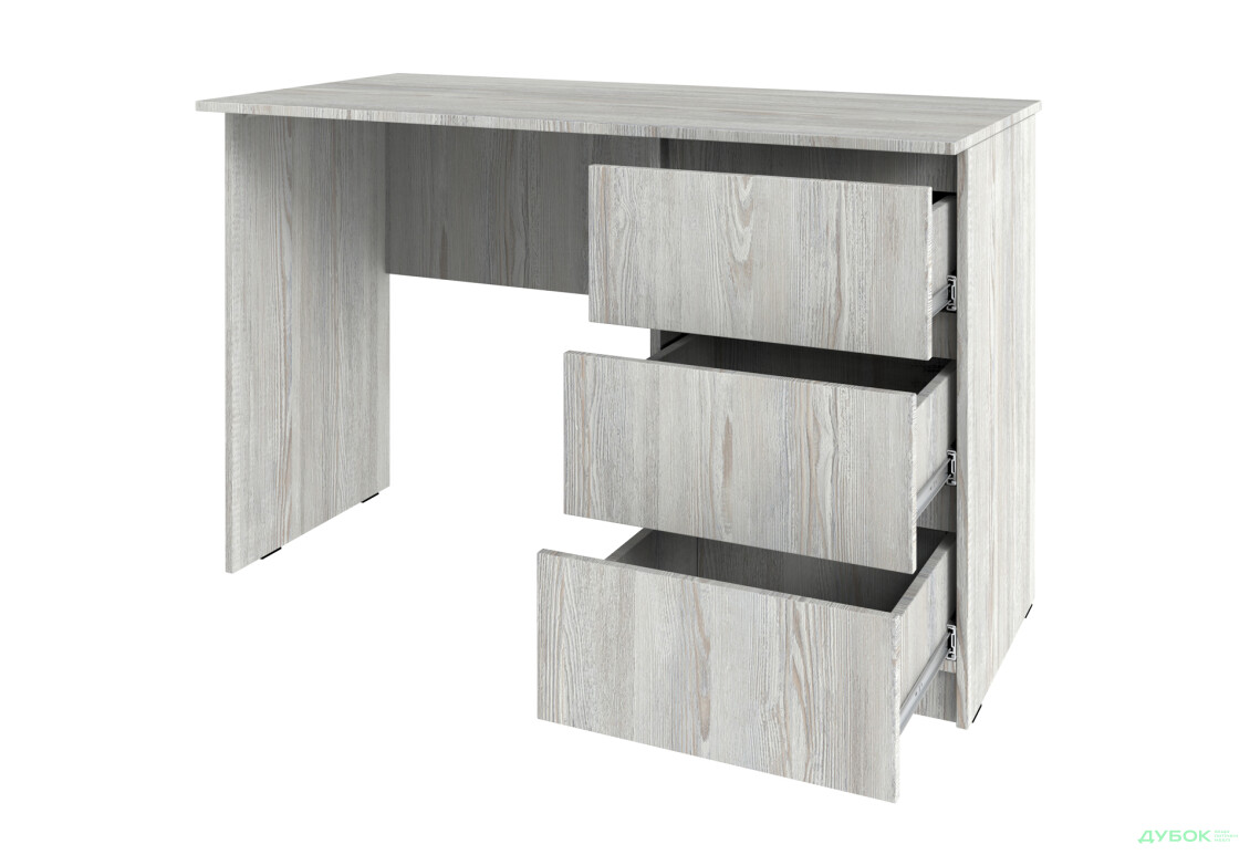 Стіл письмовий Київський стандарт КС 12 з 3-ма шухлядами правий 120x58 см сосна натті - Зображення 3 Зображення 3 - Стіл письмовий Київський стандарт КС 12 з 3-ма шухлядами правий 120x58 см сосна натті