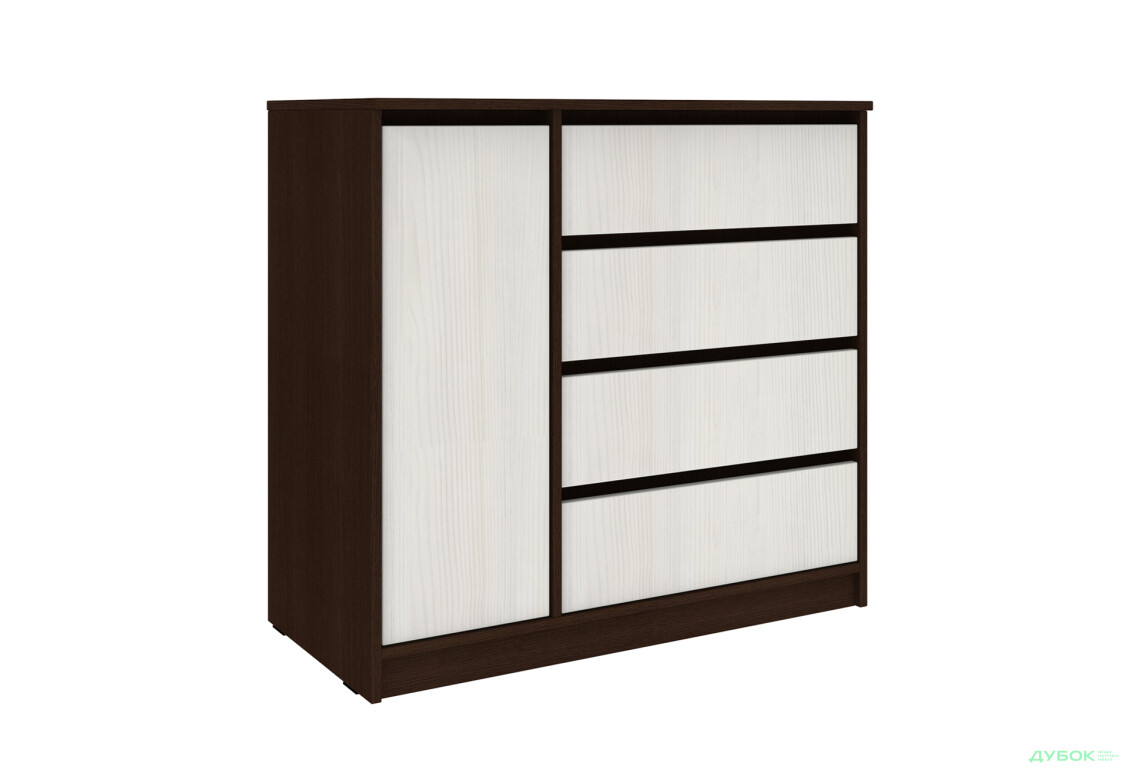 Комод Київський стандарт №11 з дверцею та 4 шухлядами 90 см - Зображення 7 Зображення 7 - Комод Київський стандарт №11 з дверцею та 4 шухлядами 90 см