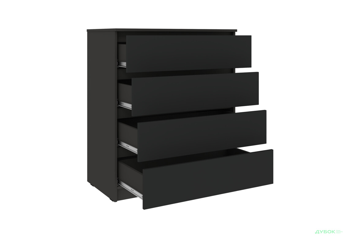 Комод Киевский стандарт №14 с 4 ящиками 86 см антрацит / кварцит - Изображение 3 Изображение 3 - Комод Киевский стандарт №14 с 4 ящиками 86 см антрацит / кварцит