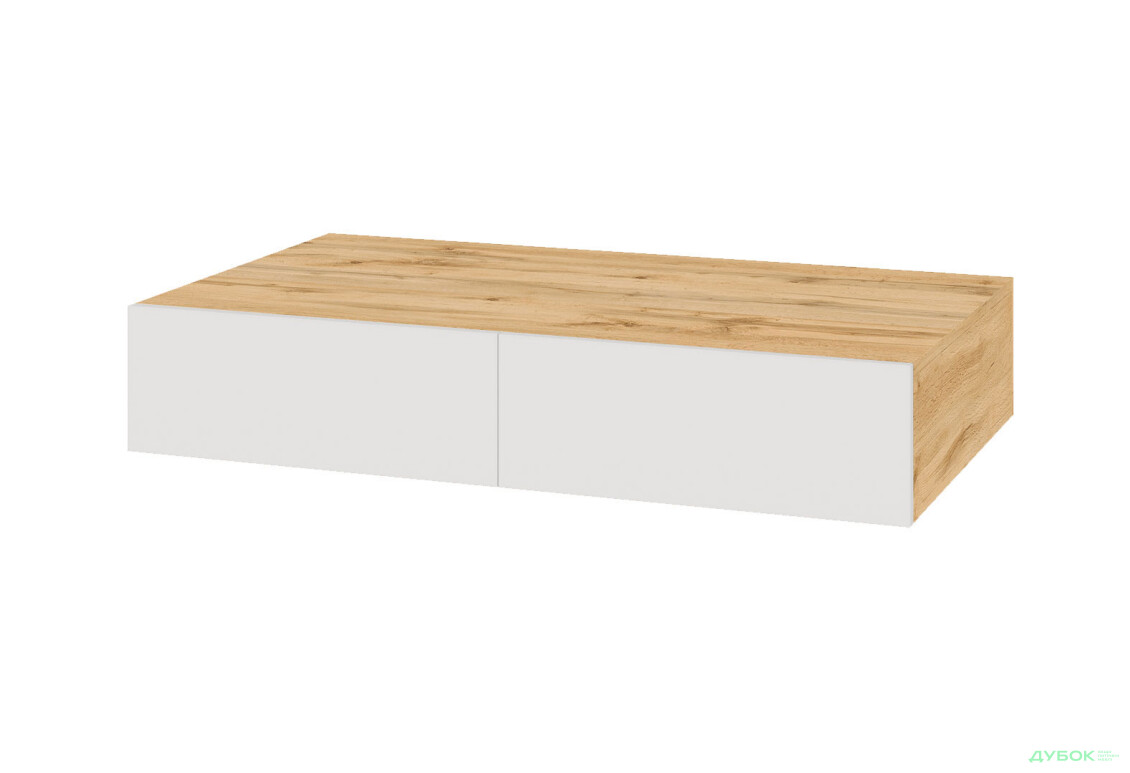 Стіл письмовий підвісний Світ Меблів Спейс 100 см, дуб аппалачі / німфея альба - Зображення 1 Зображення 1 - Стіл письмовий підвісний Світ Меблів Спейс 100 см, дуб аппалачі / німфея альба