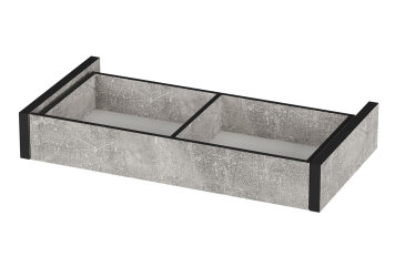 Шухляда Ramo / Рамо R-0025 к шкафам с 2 дверками 96,9 см (комплект 2 шт), бетон
