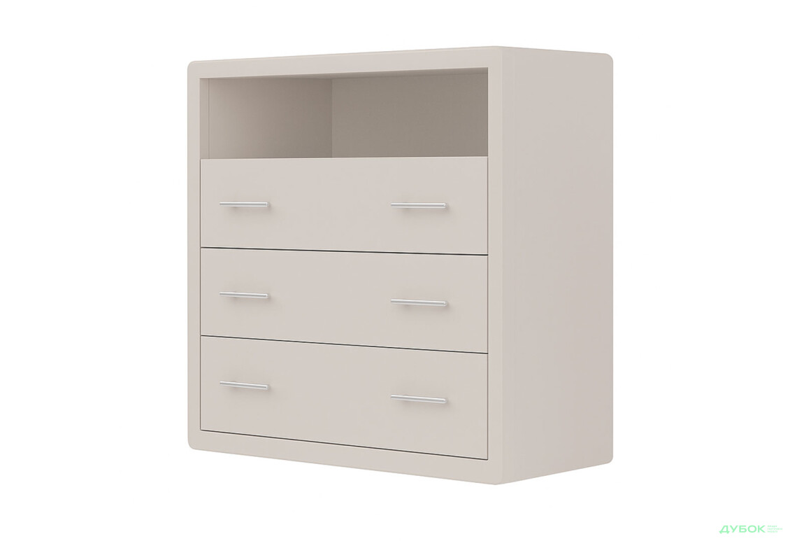 Комод Arbor Drev Глорія з 3 шухлядами і полицею 97 см бук, кашемір - Зображення 1 Зображення 1 - Комод Arbor Drev Глорія з 3 шухлядами і полицею 97 см бук, кашемір