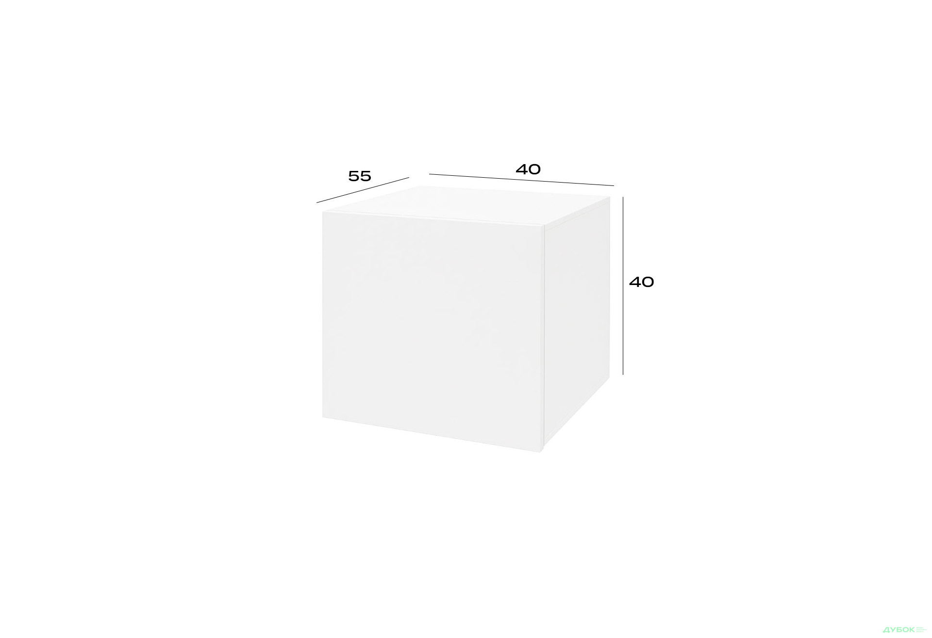 Антресоль до шафи Світ Меблів Спейс 40 см, німфея альба - Зображення 2 Зображення 2 - Антресоль до шафи Світ Меблів Спейс 40 см, німфея альба