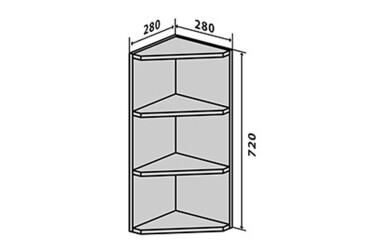 В15 Полиці кутові 72