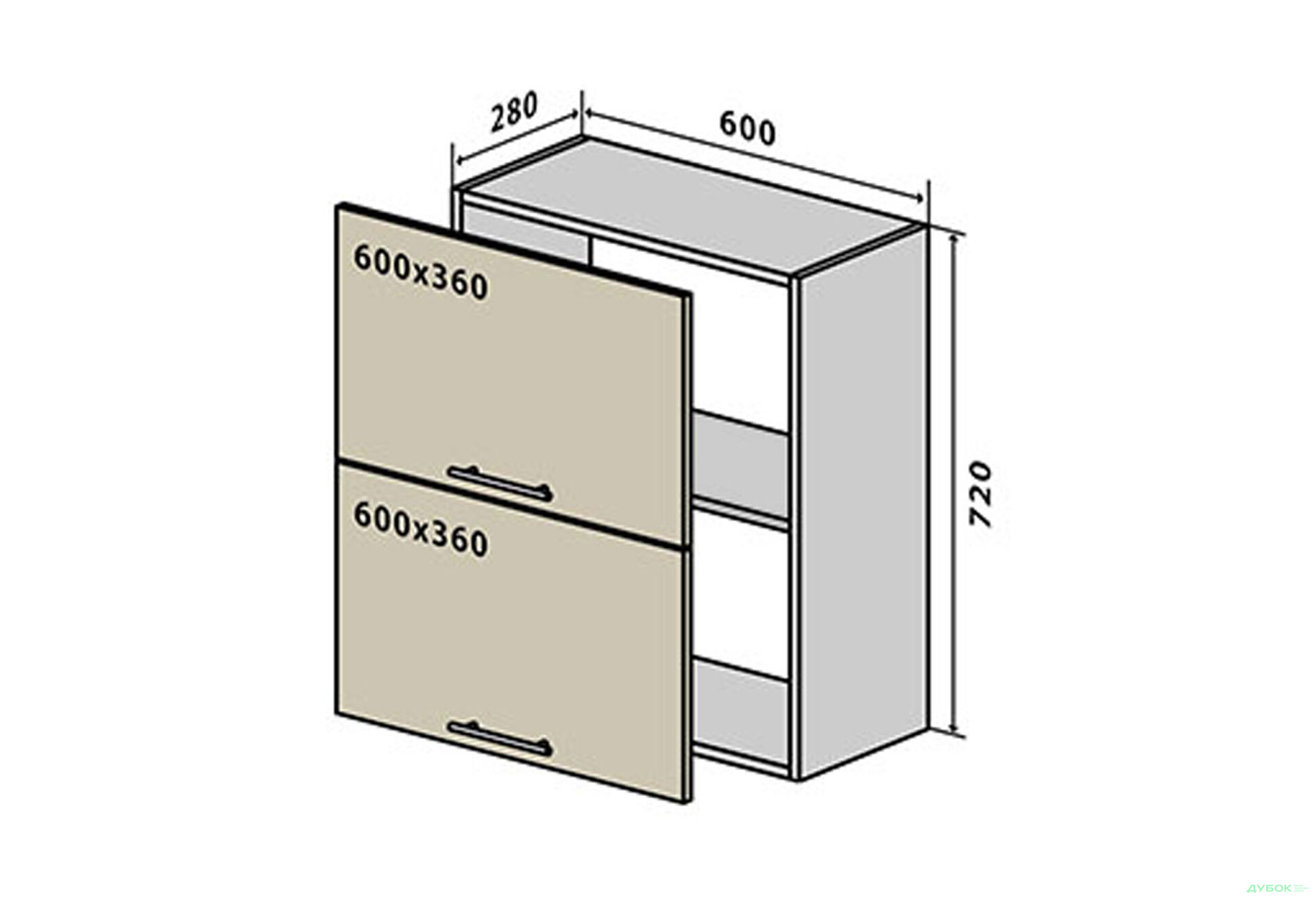 В20 Тумба 2Д 60 Лорі / Lori VIP-master - Зображення 1 Зображення 1 - В20 Тумба 2Д 60 Лорі / Lori VIP-master