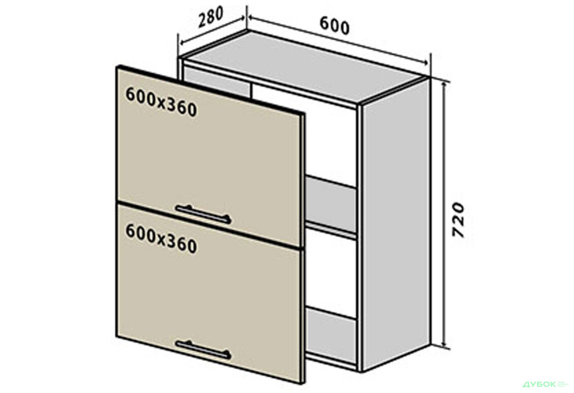 В20 Тумба 2Д 60 Лорі / Lori VIP-master - Зображення 1 Зображення 1 - В20 Тумба 2Д 60 Лорі / Lori VIP-master