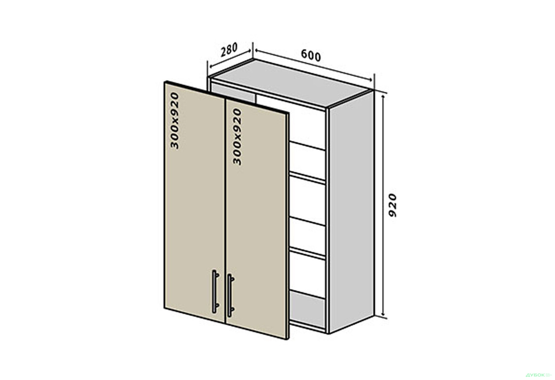 В46 Тумба 2Д 60 Лорі / Lori VIP-master - Зображення 1 Зображення 1 - В46 Тумба 2Д 60 Лорі / Lori VIP-master