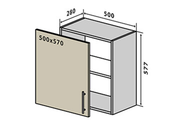 В52 Тумба 1Д 50